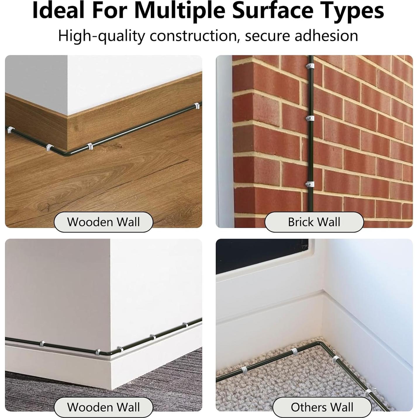 Clips de Cable Ancho Jadaol 250 Piezas 4-10mm para Organización