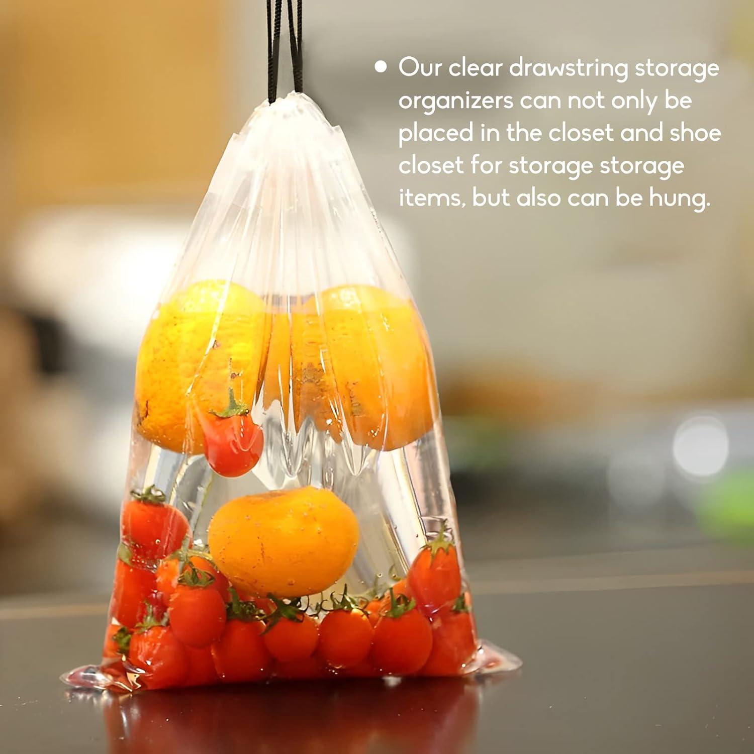 50 Bolsas Transparentes para Zapatos de Viaje 30x40 cm