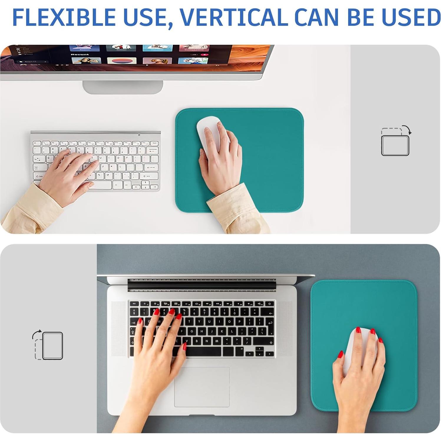 Alfombrilla de Ratón ZYAOTWQZ Verde Oscuro 25.9x20.8cm Antideslizante