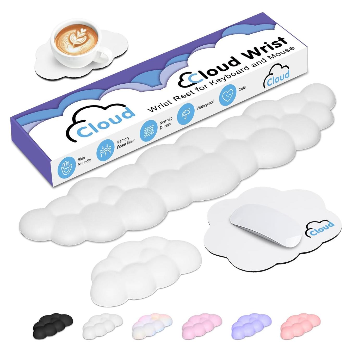 Reposamuñecas Nube YAMJUG Ergonómico con Base Antideslizante