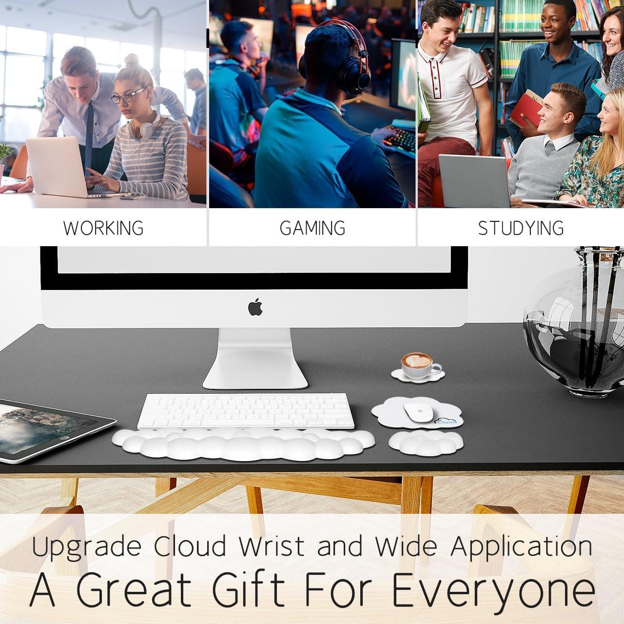 Reposamuñecas Nube YAMJUG Ergonómico con Base Antideslizante