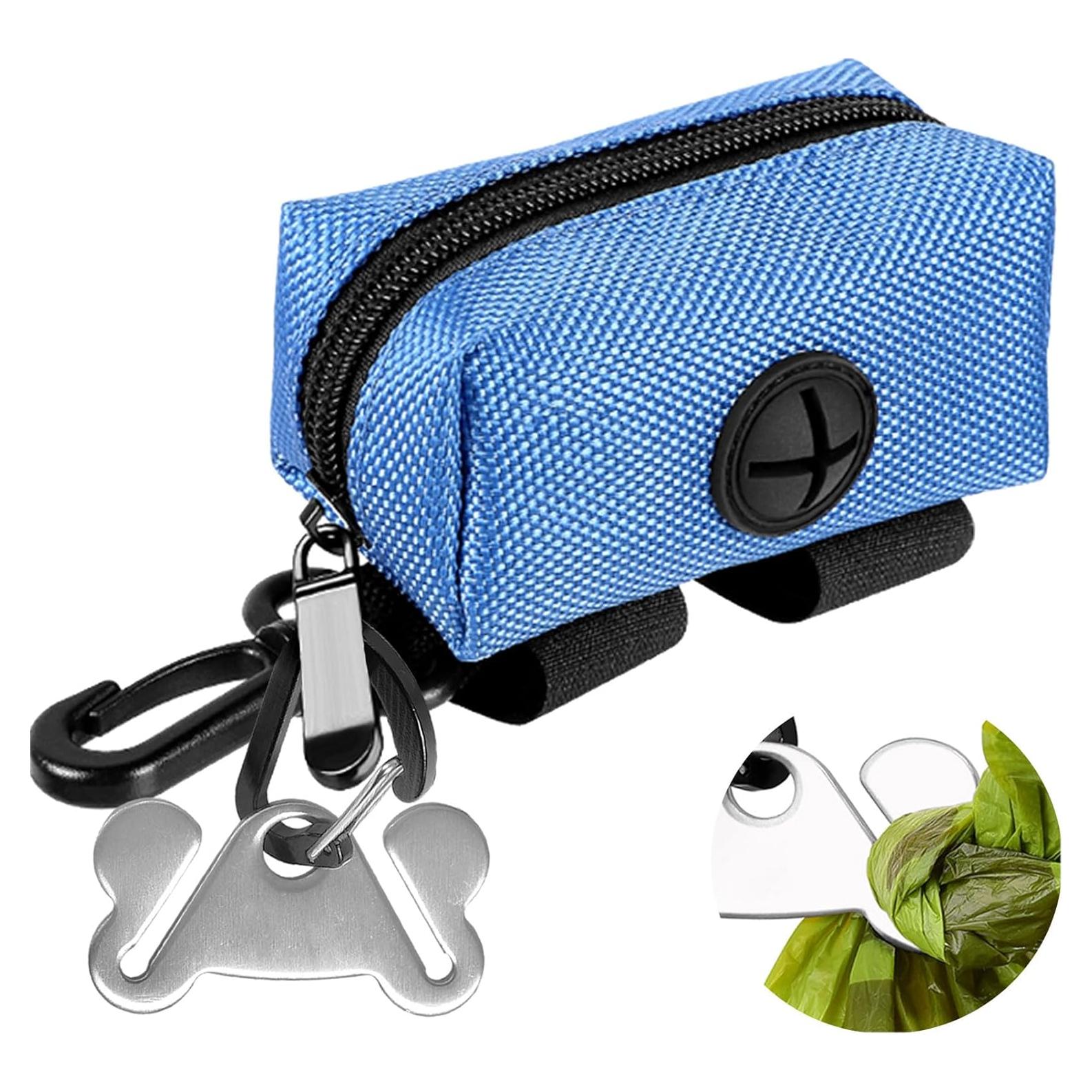 Dispensador de Bolsas de Poop para Perro Hilihali Azul