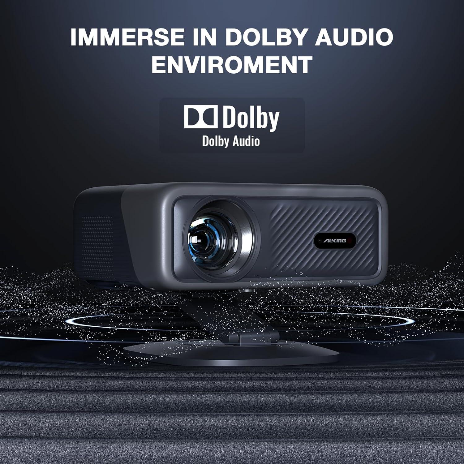 Proyector Inteligente AuKing 4K con Netflix y WiFi 700 ANSI