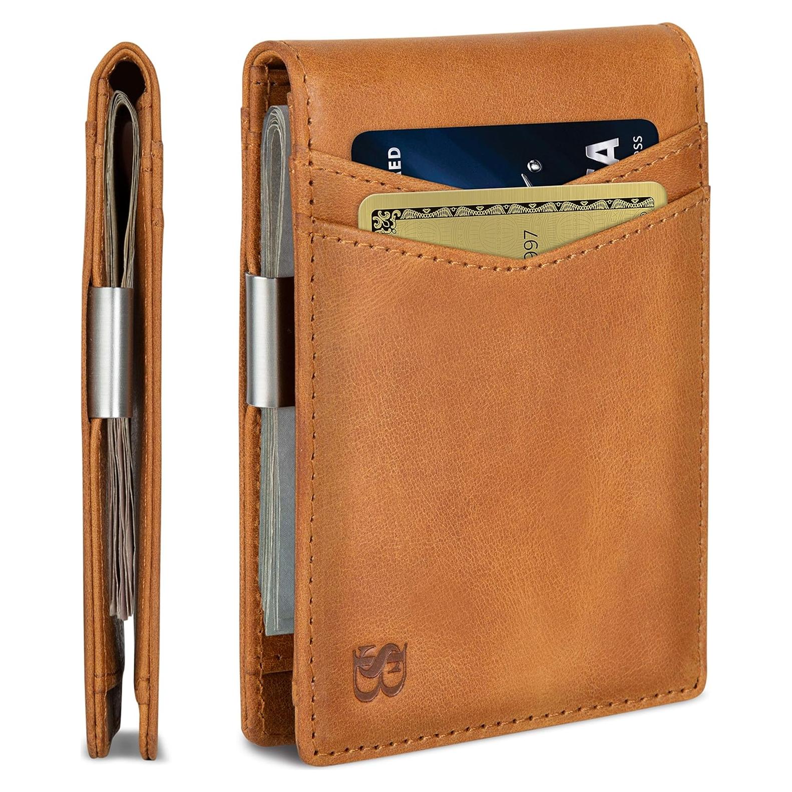 Cartera Minimalista Serman Brands con Bloqueo RFID - Hombres