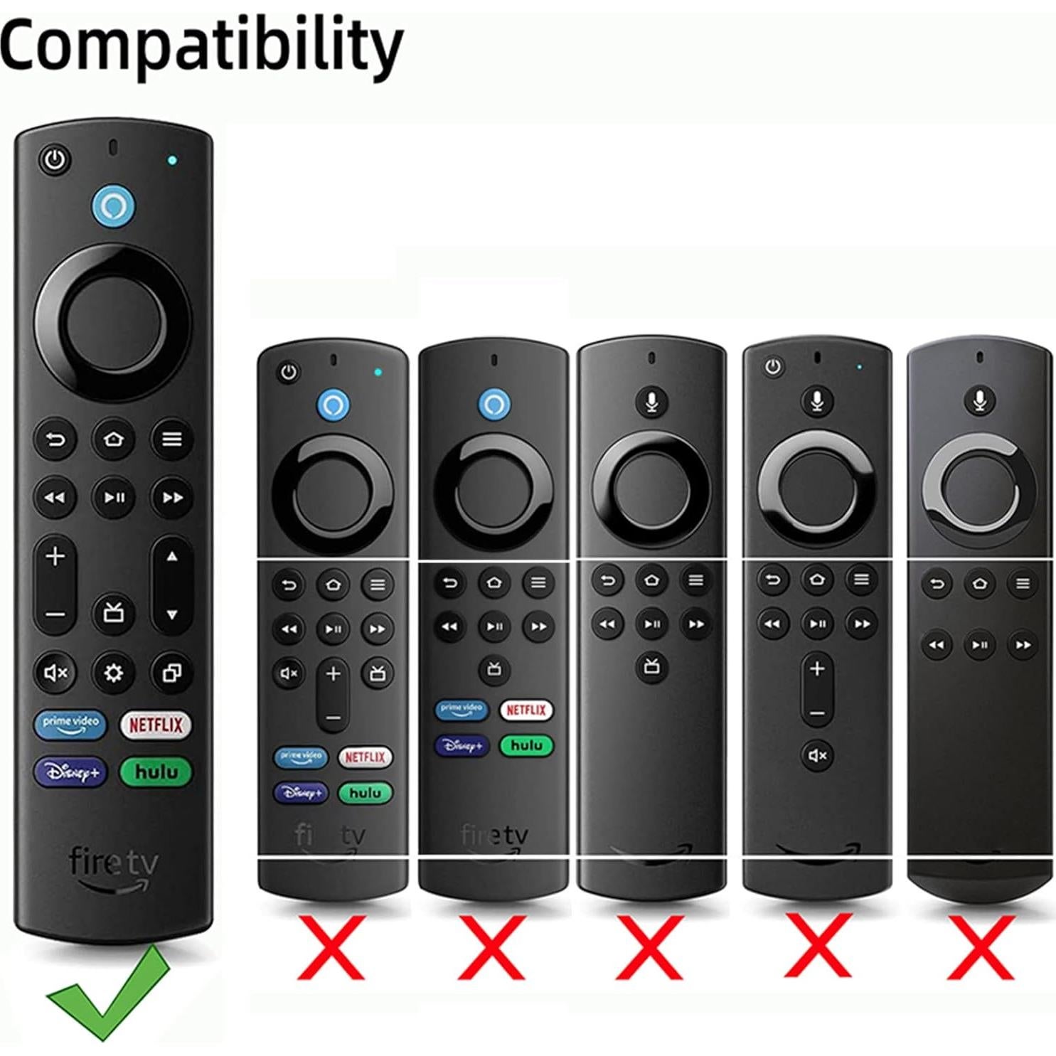 Funda de Silicona para Control Remoto Fire TV Stick 4K Max - Negro