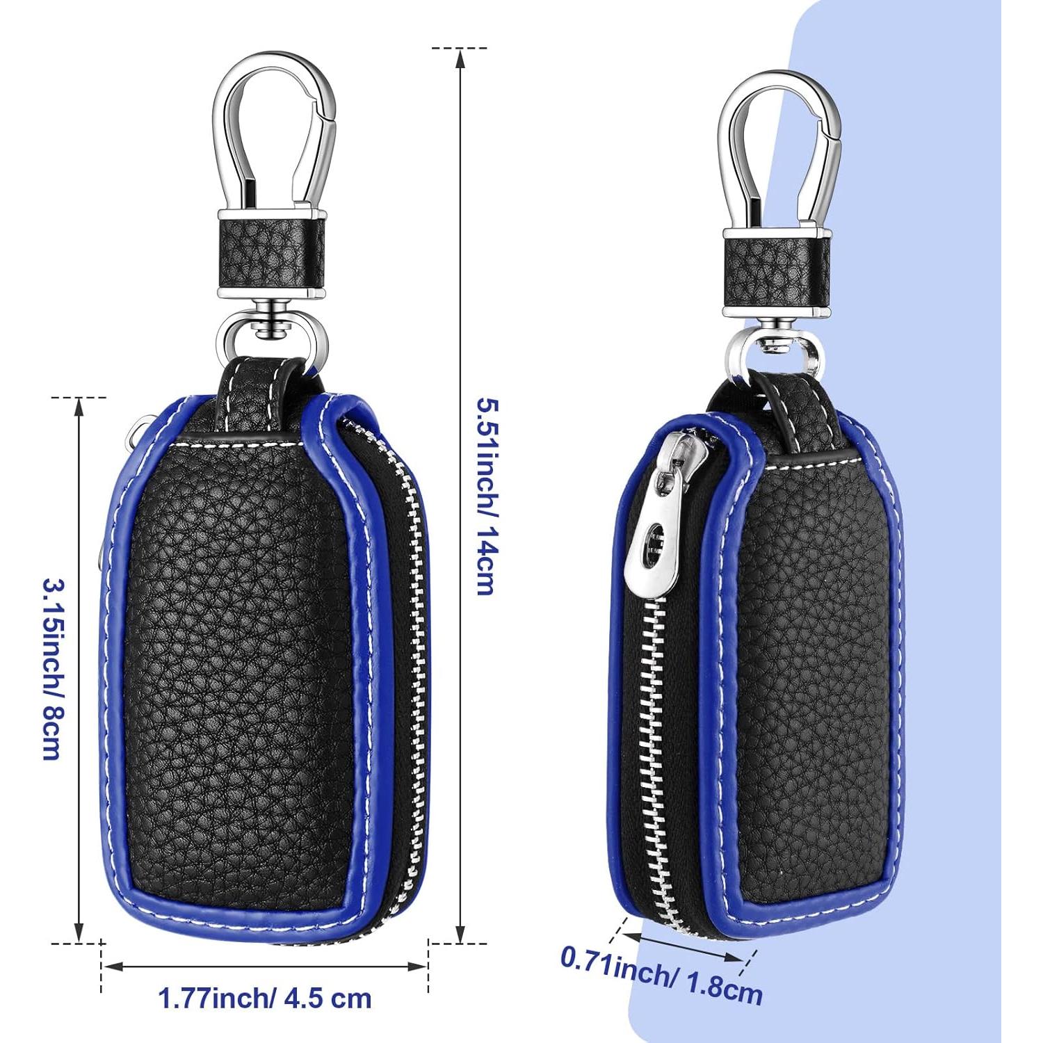 Funda de Llave de Coche Frienda 2 Piezas Cuero Azul