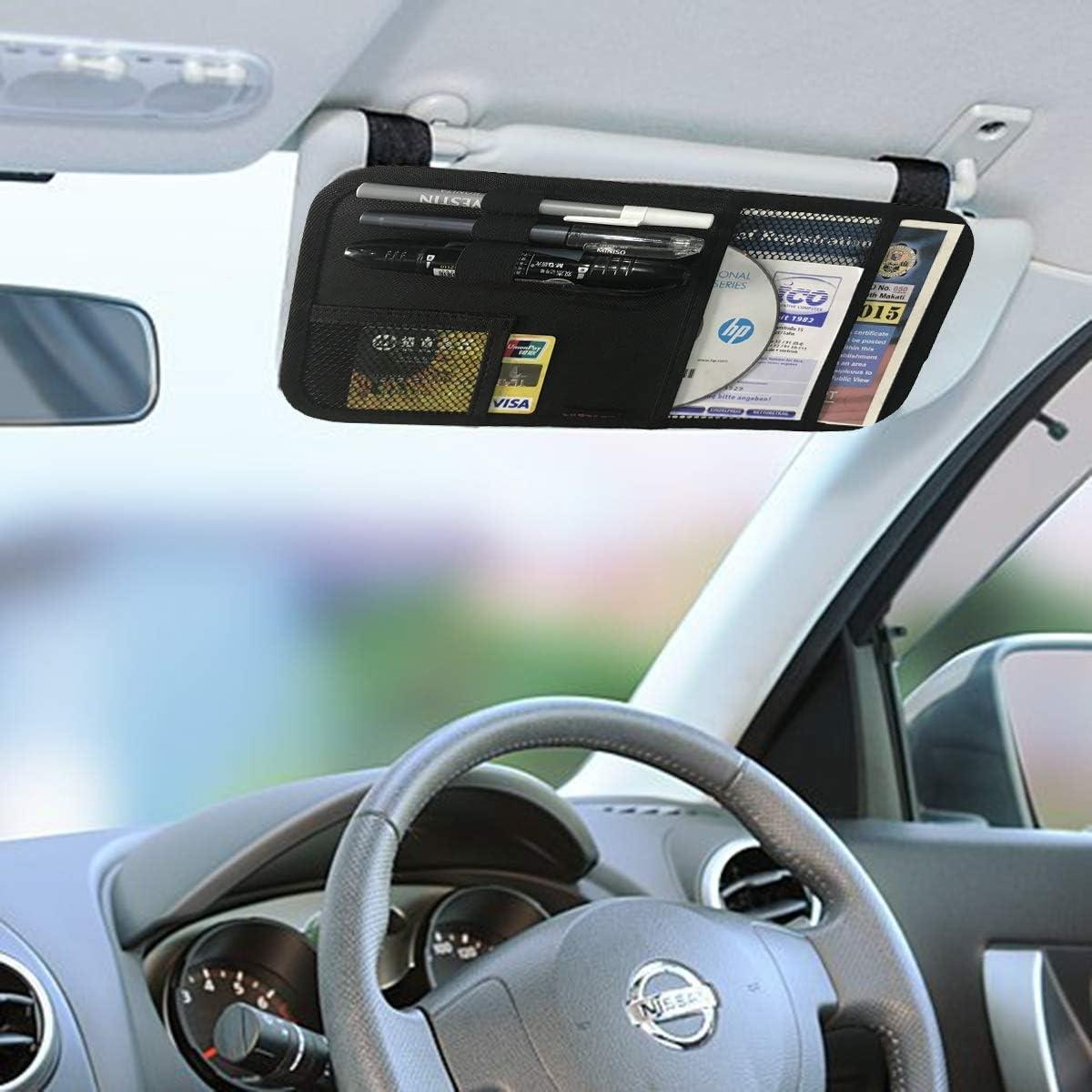 Organizador de Visera de Coche ZugGear Negro 31x16 cm