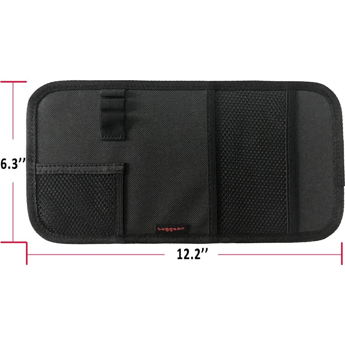 Organizador de Visera de Coche ZugGear Negro 31x16 cm