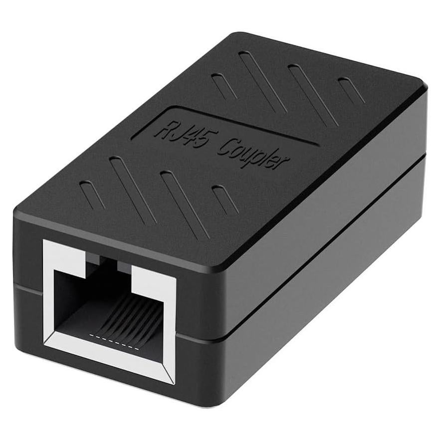 Acoplador RJ45 Dingsun Hembra a Hembra Cat7/Cat6/Cat5e - Negro