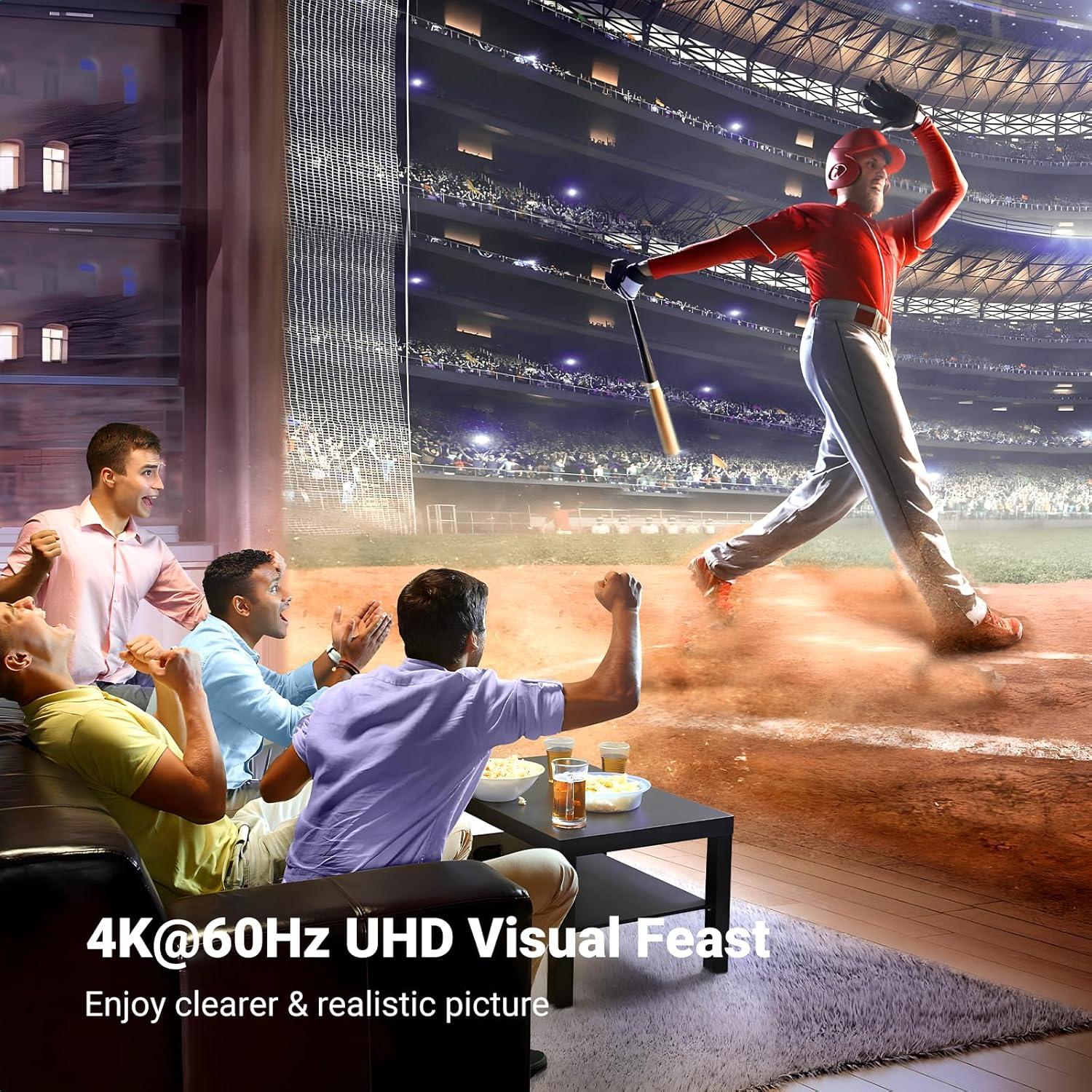 Divisor HDMI UGREEN 2 en 1 4K@60Hz Bidireccional Negro