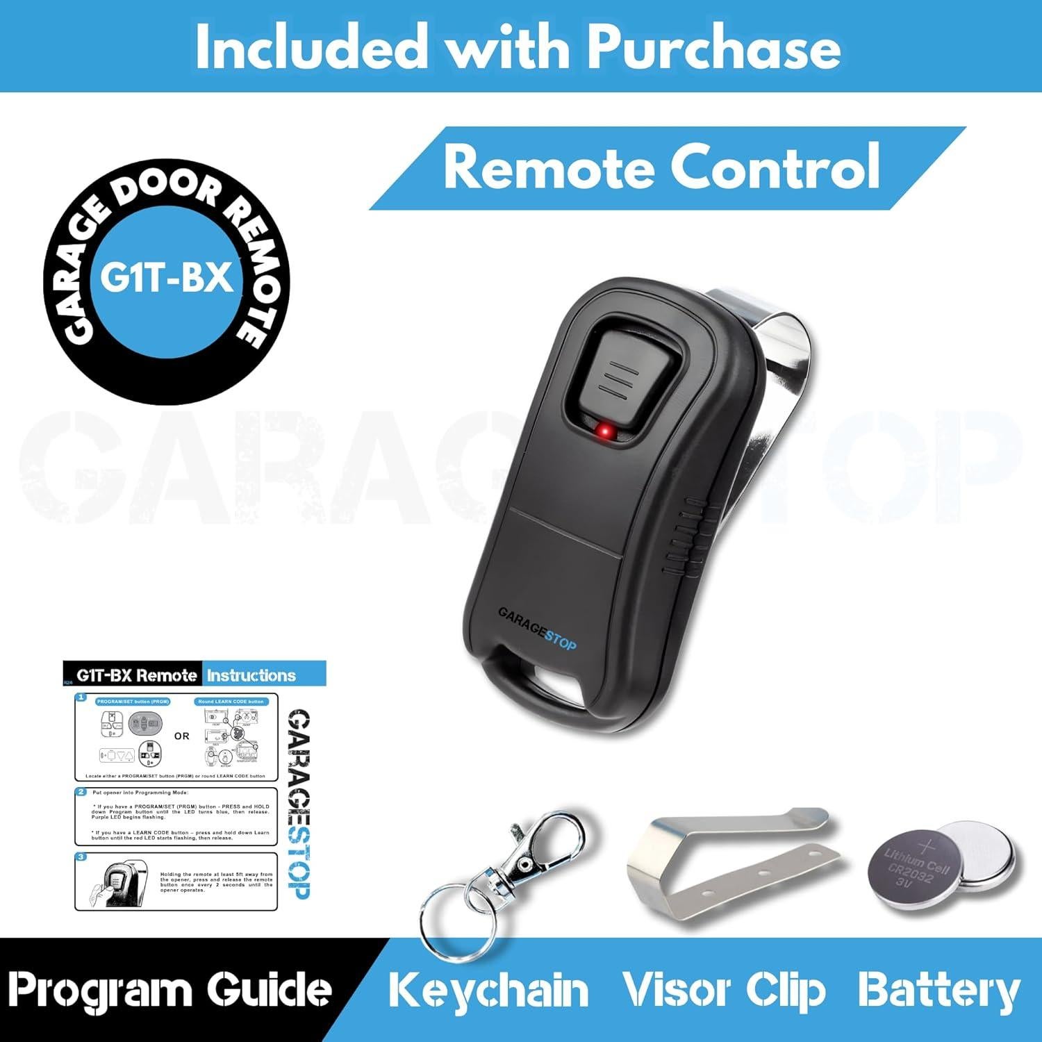 Control Remoto de Puerta de Garaje Genie G1T-BX 1 Botón