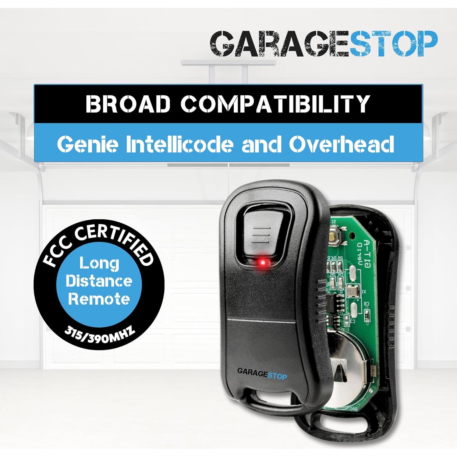 Control Remoto de Puerta de Garaje Genie G1T-BX 1 Botón