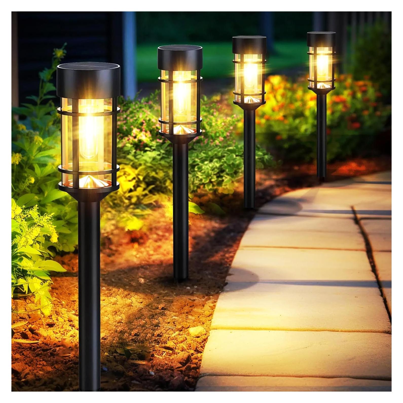 Luces de Camino Solares Mancra, 8 Piezas LED 3000K, Impermeables