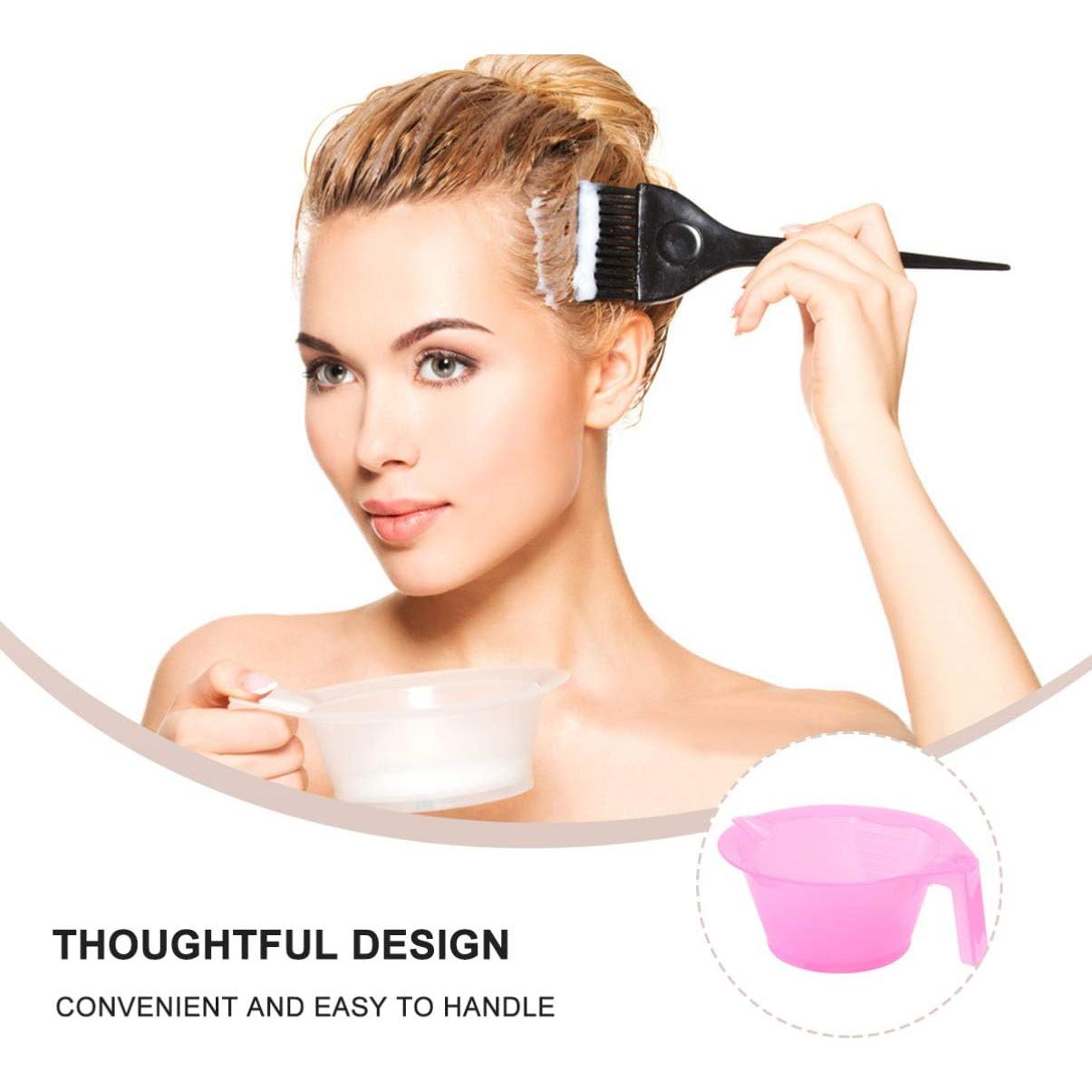 Tazones de Mezcla para Tinte de Cabello KALLORY 3pcs Rosa