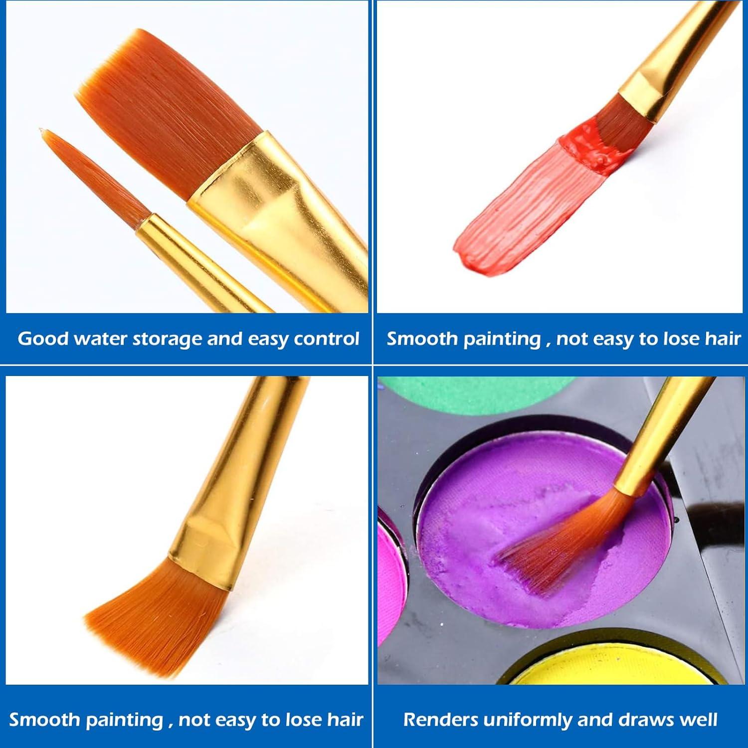 Conjunto de Pinceles AROIC 20 Piezas Nylon para Pintura