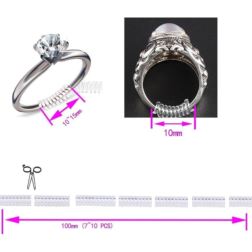 Ajustador de Tamaño de Anillo Invisible Coopache - 12 Piezas