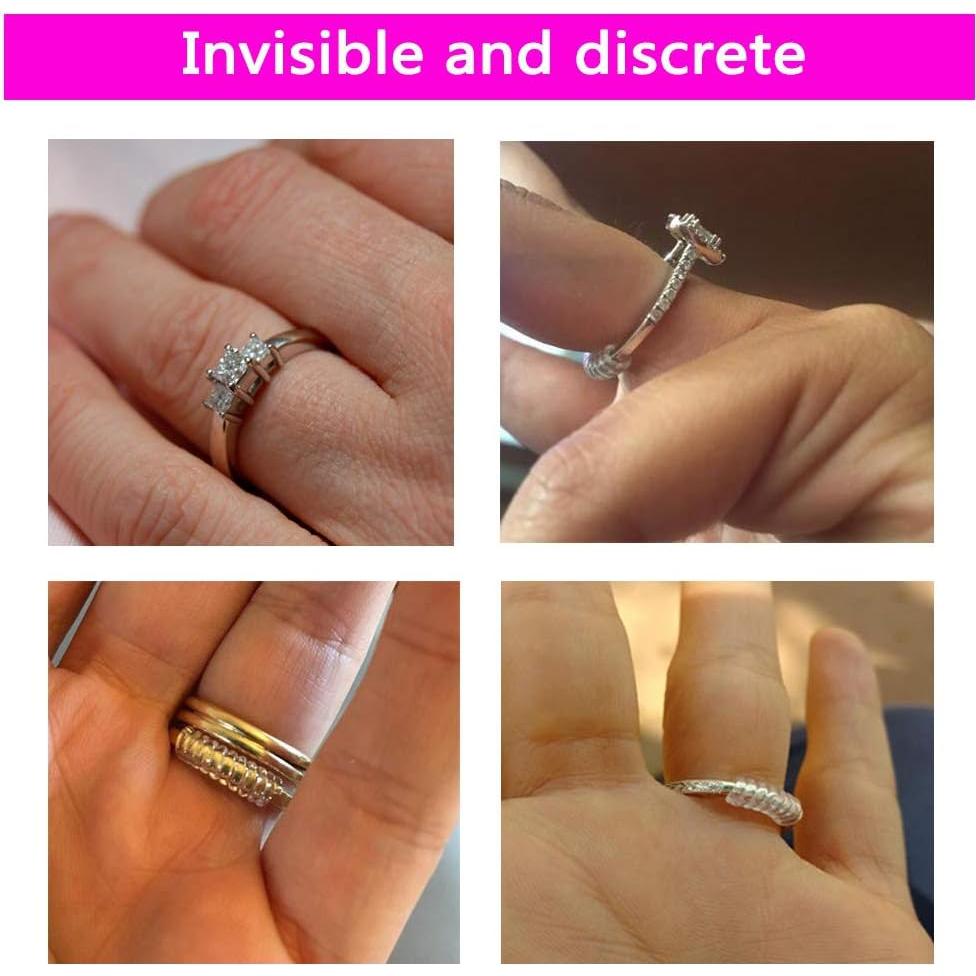 Ajustador de Tamaño de Anillo Invisible Coopache - 12 Piezas