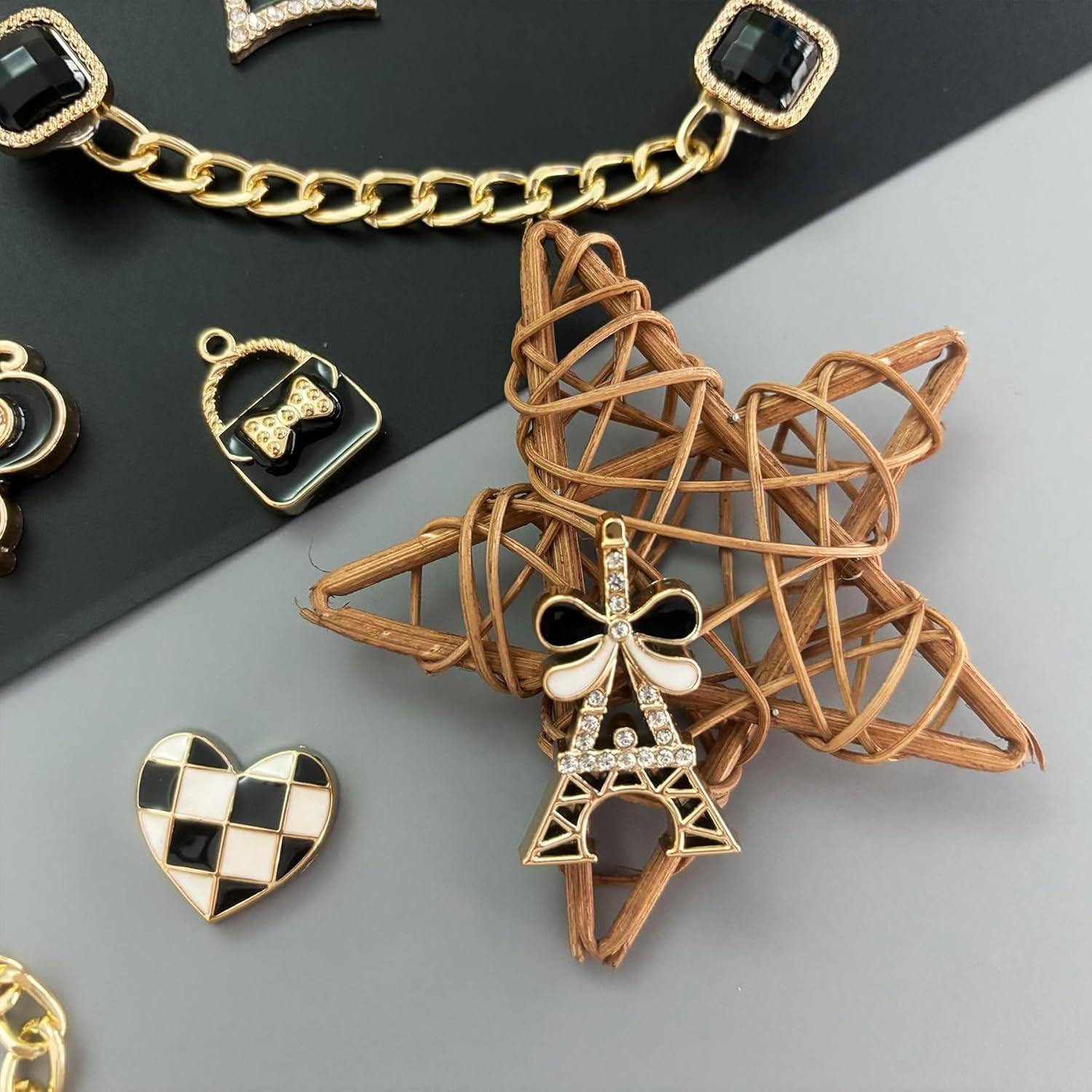 Juego de Encantos para Zapatos Brillantes Mujeres - 24 Accesorios