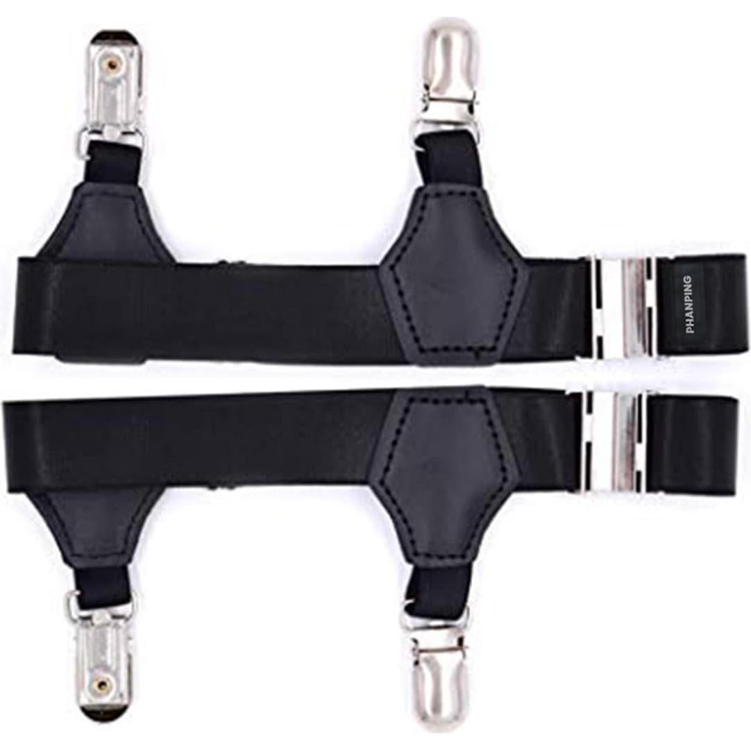 Cinturones para Calcetines Ajustables 2-Pack Clips Metal