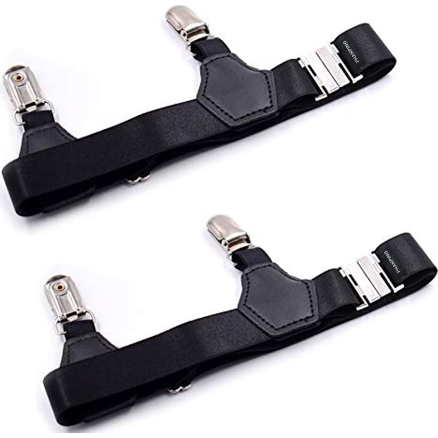 Cinturones para Calcetines Ajustables 2-Pack Clips Metal