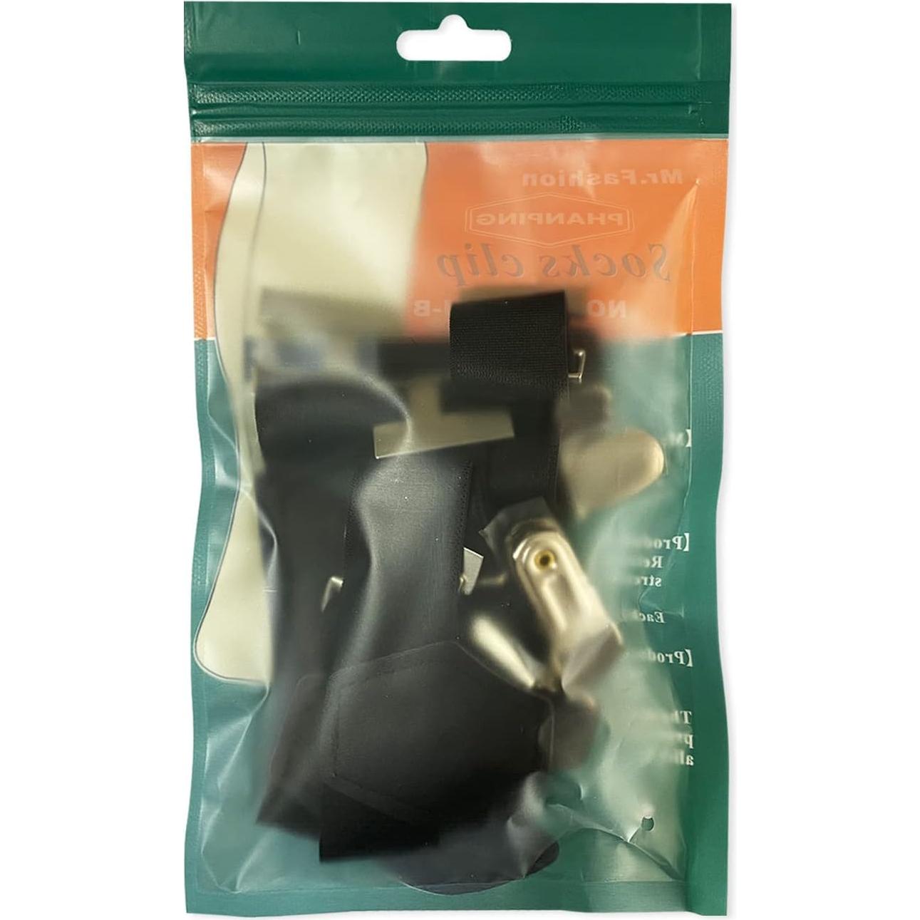 Cinturones para Calcetines Ajustables 2-Pack Clips Metal
