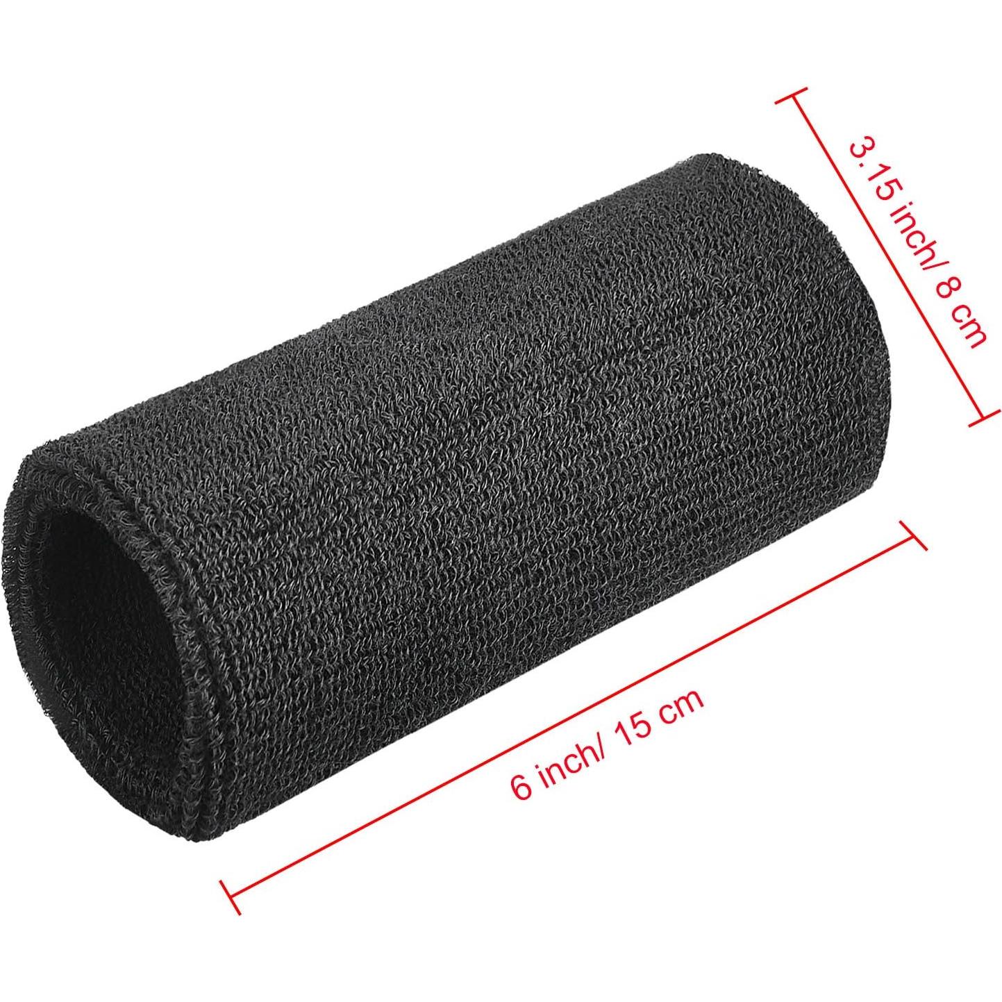 Banda de Sudor para Muñeca WILLBOND Negra 15x8 cm Absorbente