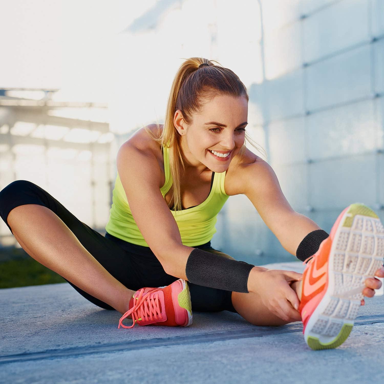 Banda de Sudor para Muñeca WILLBOND Negra 15x8 cm Absorbente