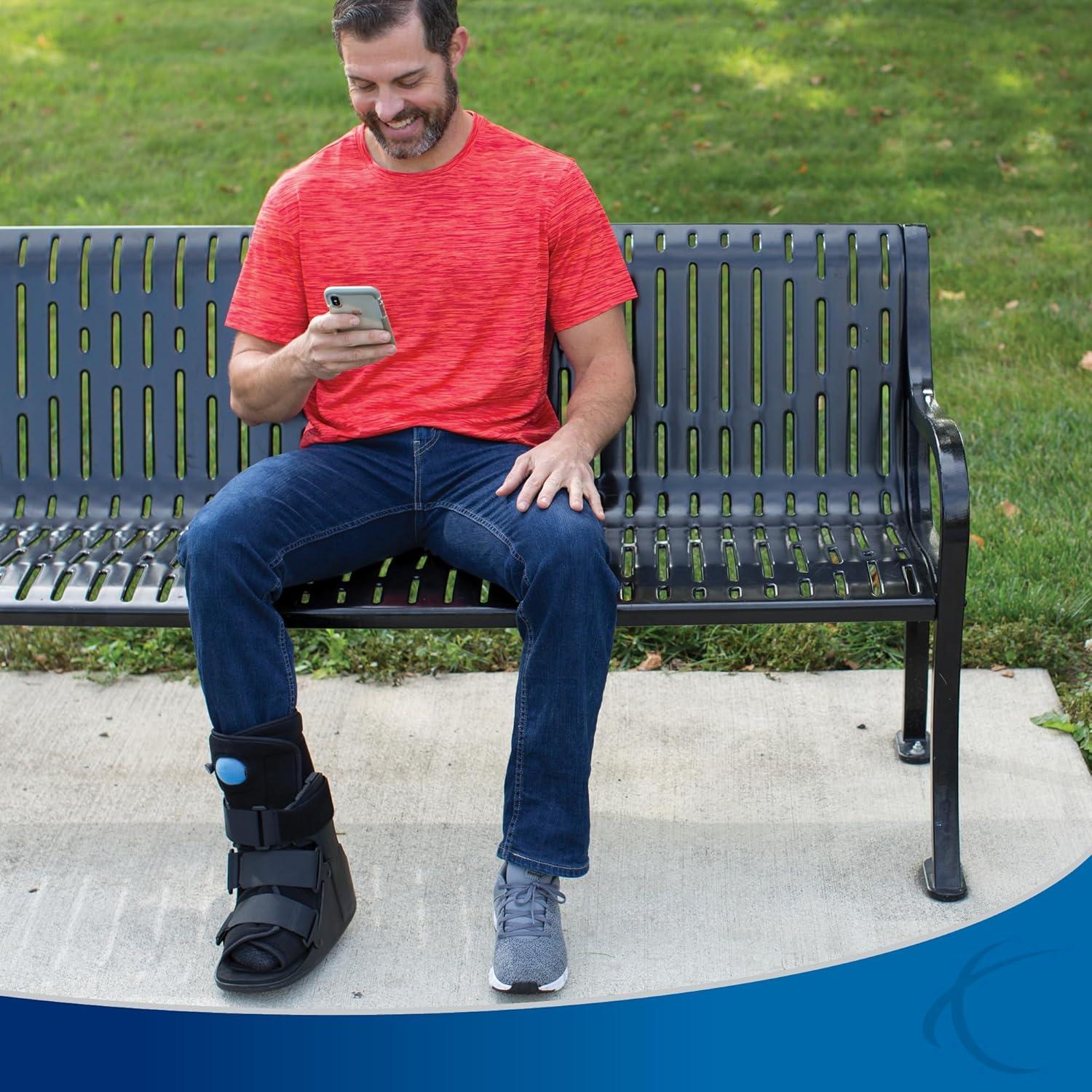 Botín de Fractura Corto Air Cam United Ortho USA14111, Negro