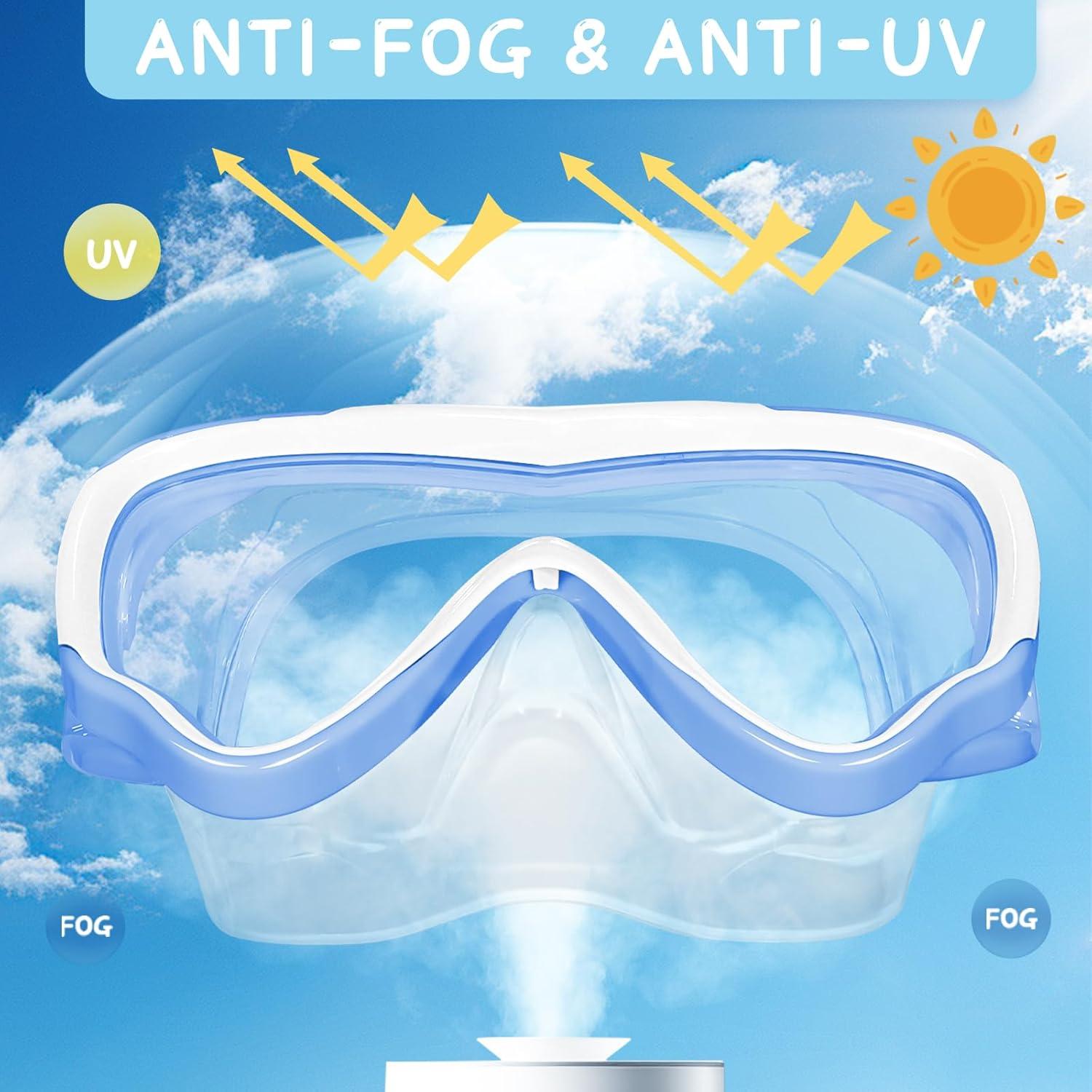 Gafas de Natación para Niños Waterspace Azul 3-15 Años