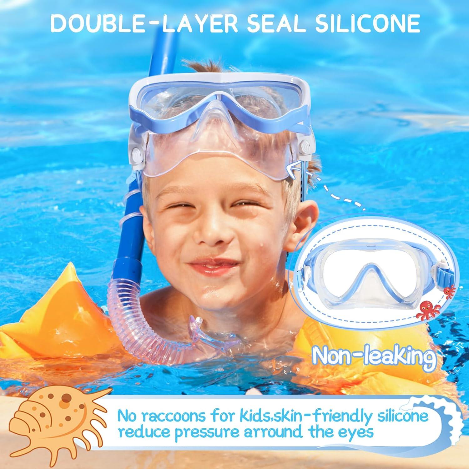 Gafas de Natación para Niños Waterspace Azul 3-15 Años
