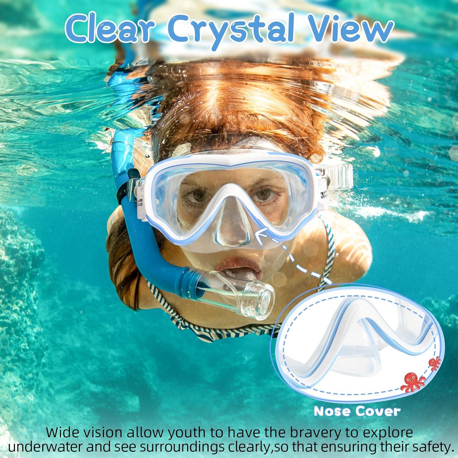 Gafas de Natación para Niños Waterspace Azul 3-15 Años