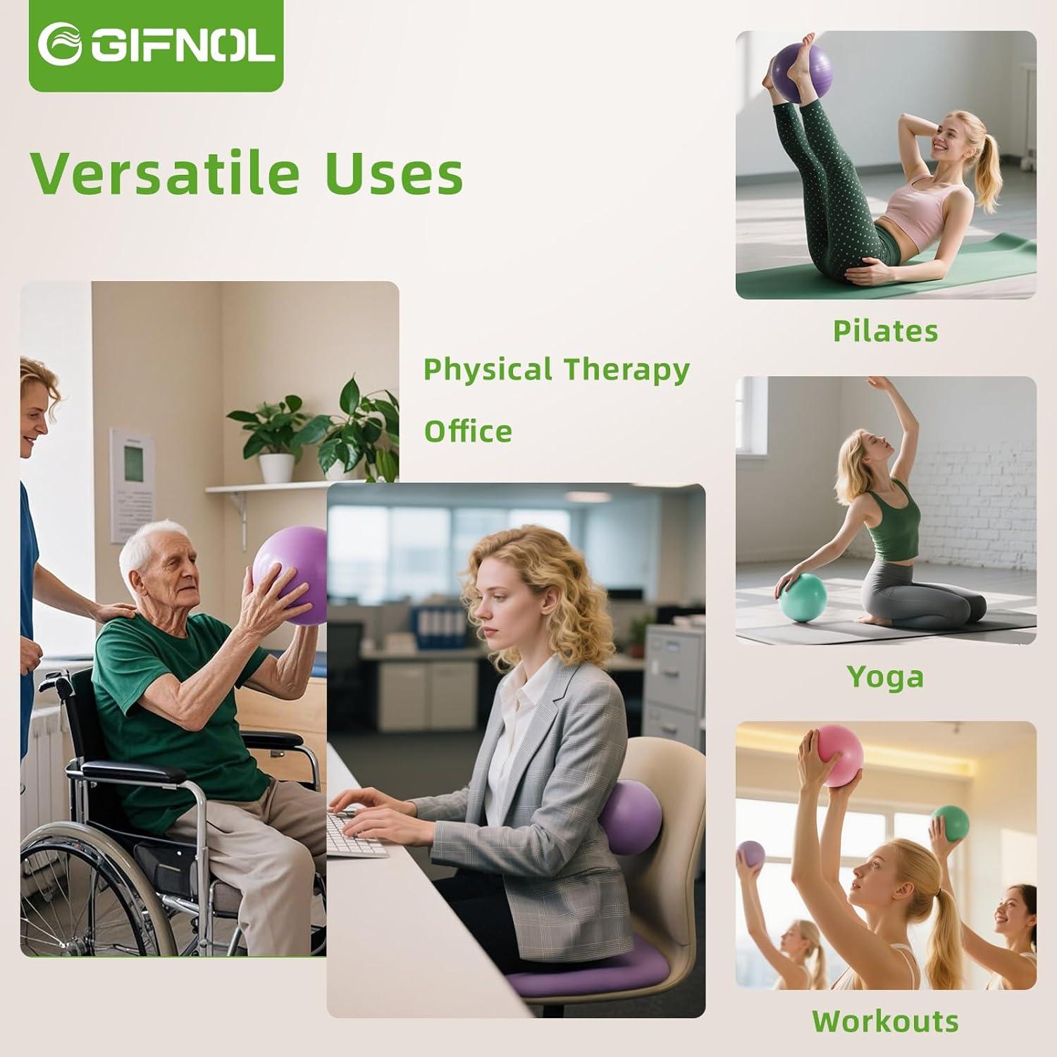 Juego de Anillos de Pilates GIFNOL con Pelotas y Bandas