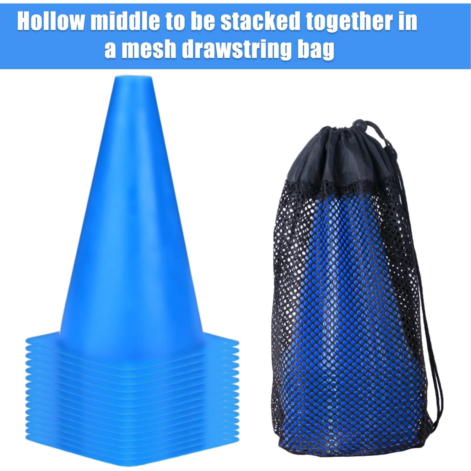 Conos de Entrenamiento Naranjas Cyrico 9" - Paquete de 15 Unidades