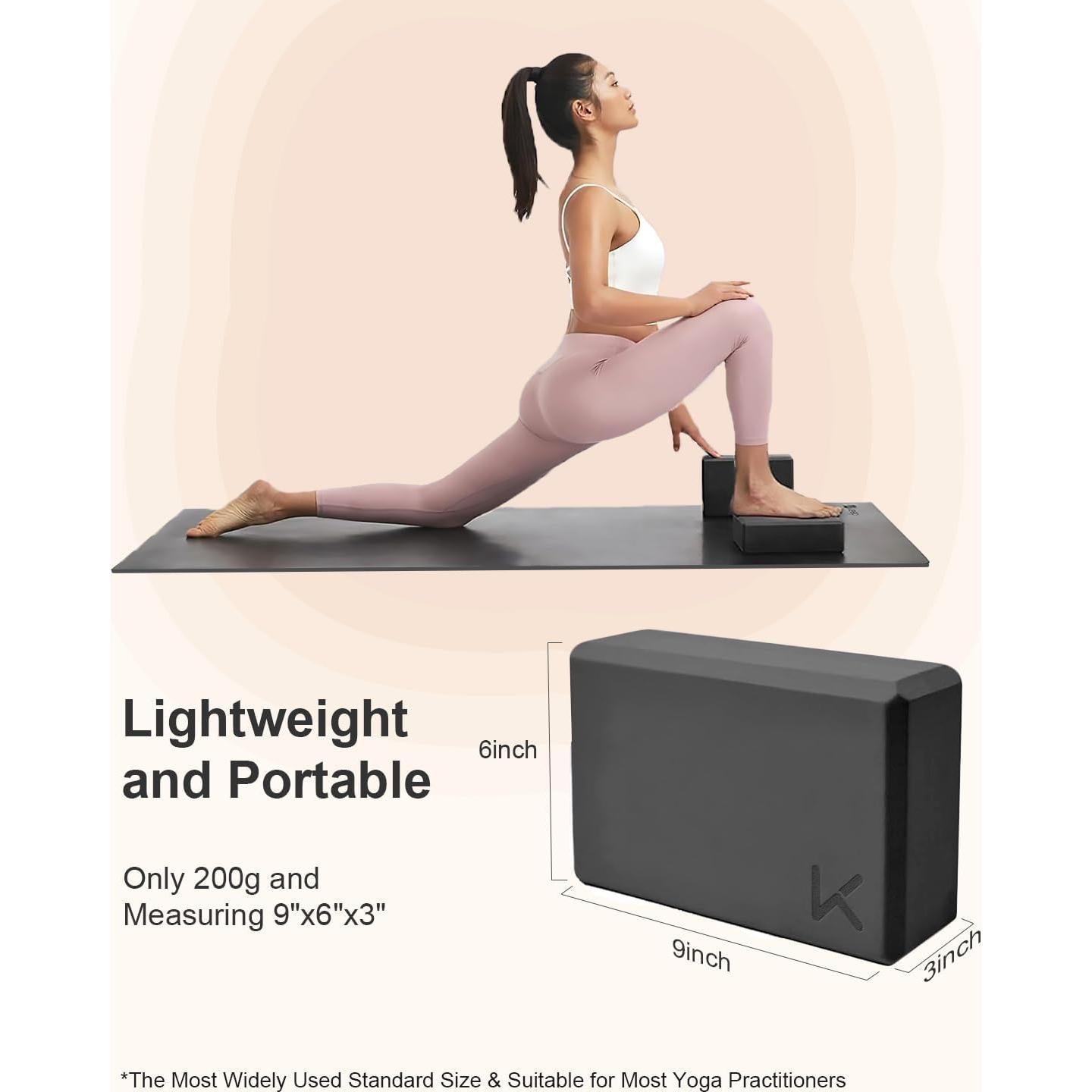 Bloques de Yoga KEEP 2 Pack EVA Antideslizante 15x24.4x7.6cm