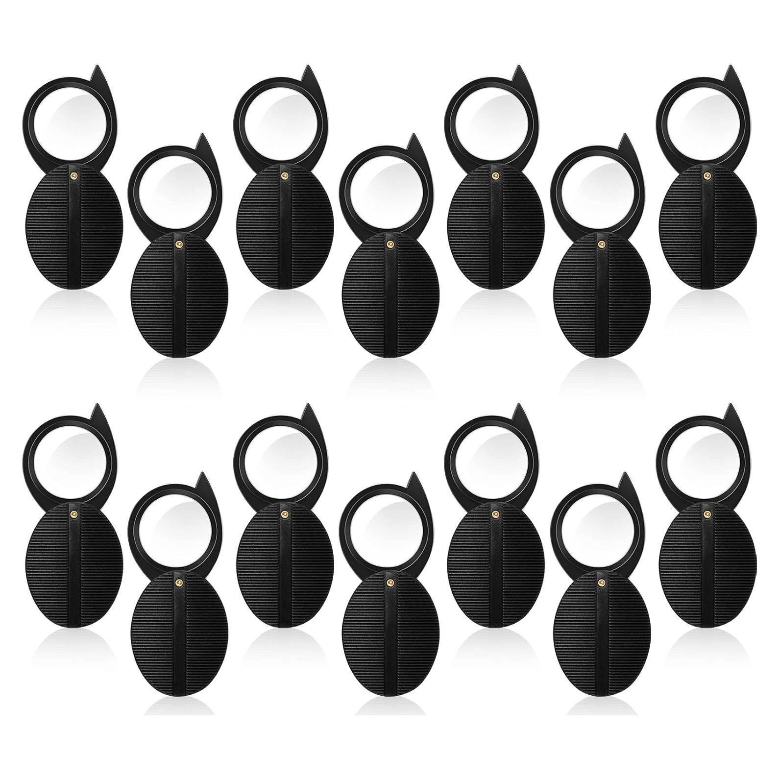 Lupa de Mano Plegable Frienda 10X - 10 Piezas, Cristal