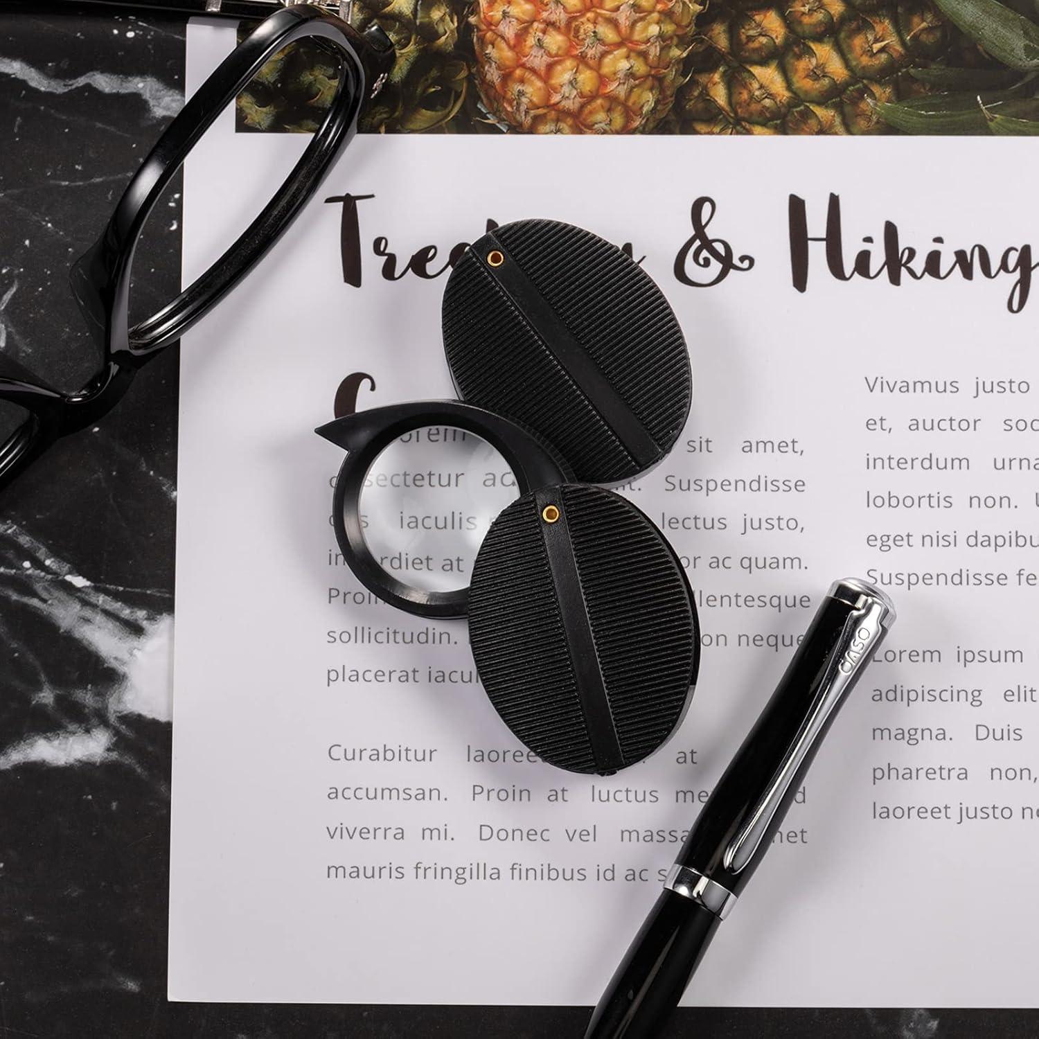 Lupa de Mano Plegable Frienda 10X - 10 Piezas, Cristal