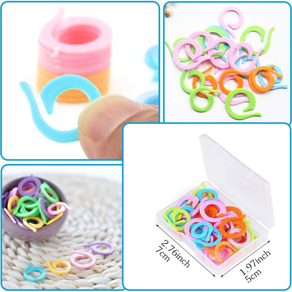 Marcadores de Puntos de Tejer LOKUNN 40 Piezas Multicolor