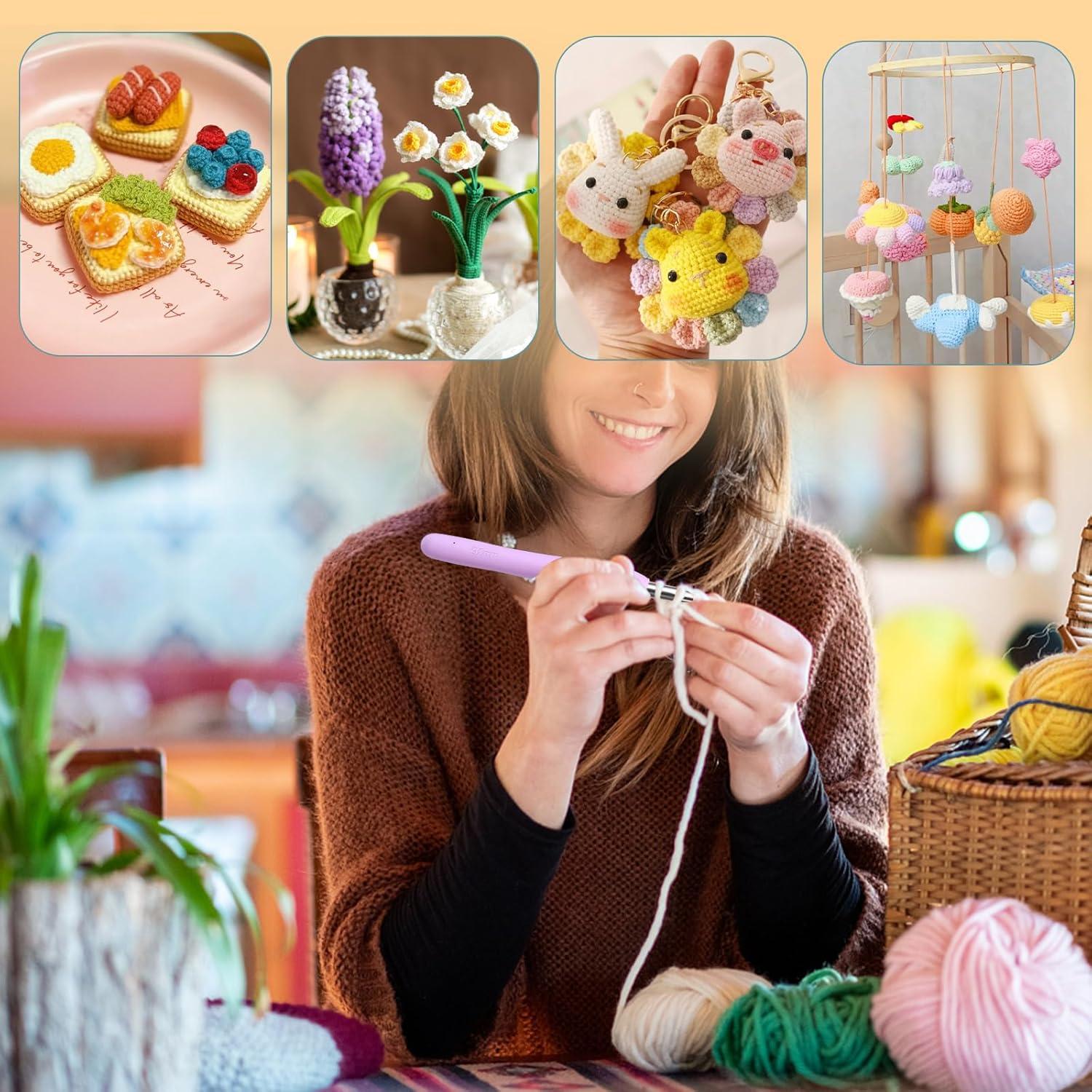 Set de Ganchillos Ergonómicos Mayboos 38 Piezas con Estuche