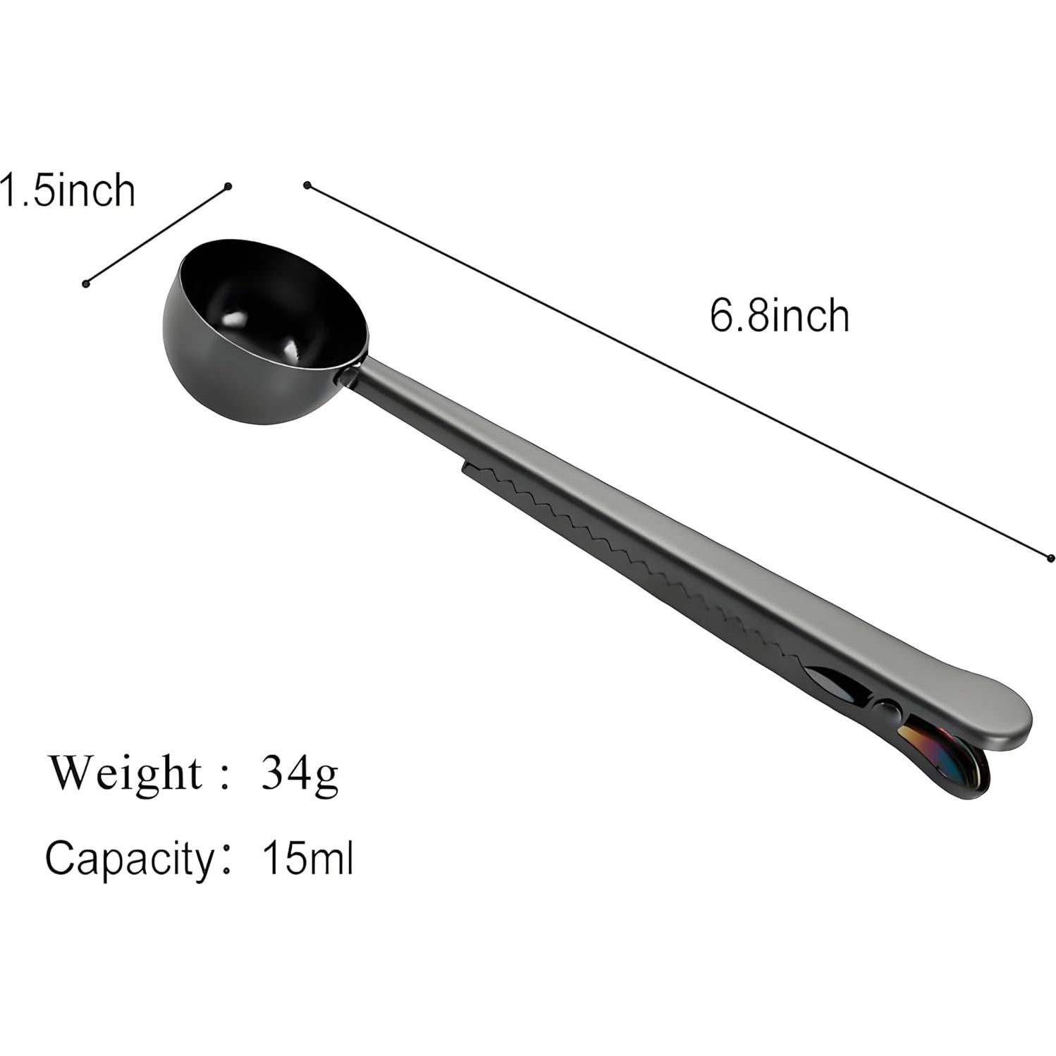 Cucharas Medidoras de Acero Inoxidable GTIEDIK 2 en 1 con Clip