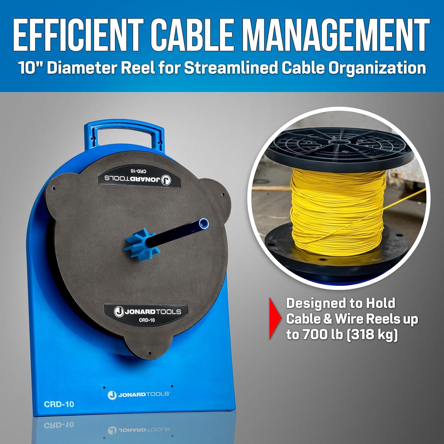 Dispensador de Carrete de Cable Jonard Tools CRD-10 318 kg