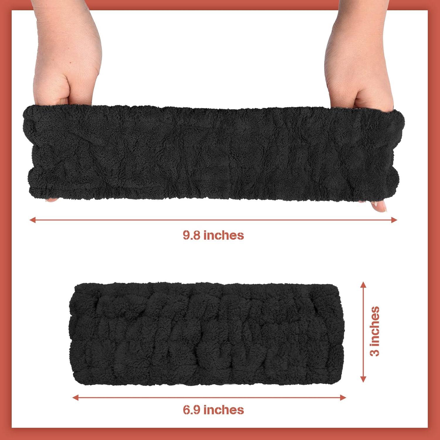 Banda de Cabeza Spa Chuangdi 3 Piezas Microfibra Negra