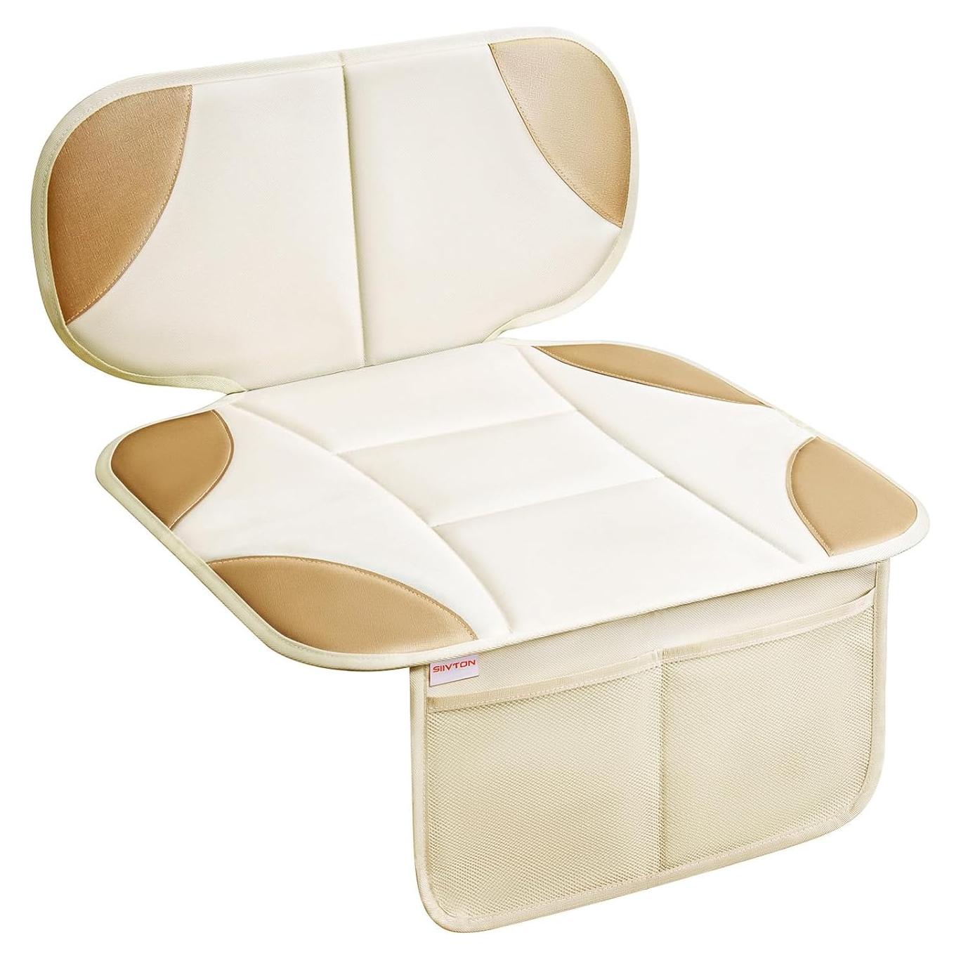 Protector de Asiento de Coche Siivton Antideslizante Beige