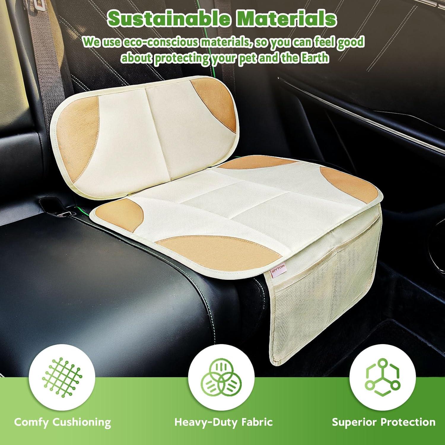 Protector de Asiento de Coche Siivton Antideslizante Beige