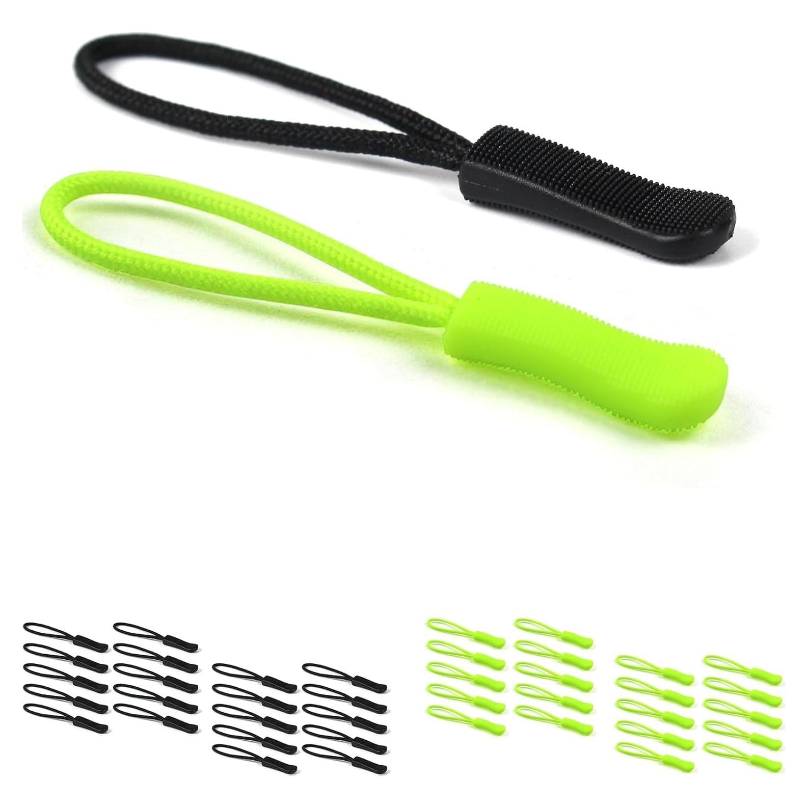 Kit 40PCS Tiradores de Cremallera Caracol Rojo Fluorescentes