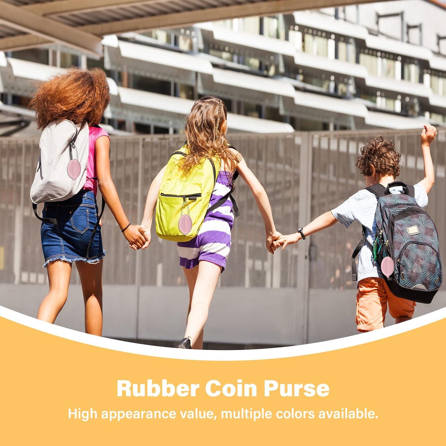 Monederos Ovalados de Goma DEEZOMO - 5 Piezas 5x7.6 cm