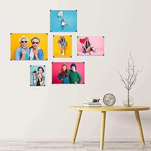 Esquinas de Foto Autoadhesivas Pajean 720 Piezas Negro