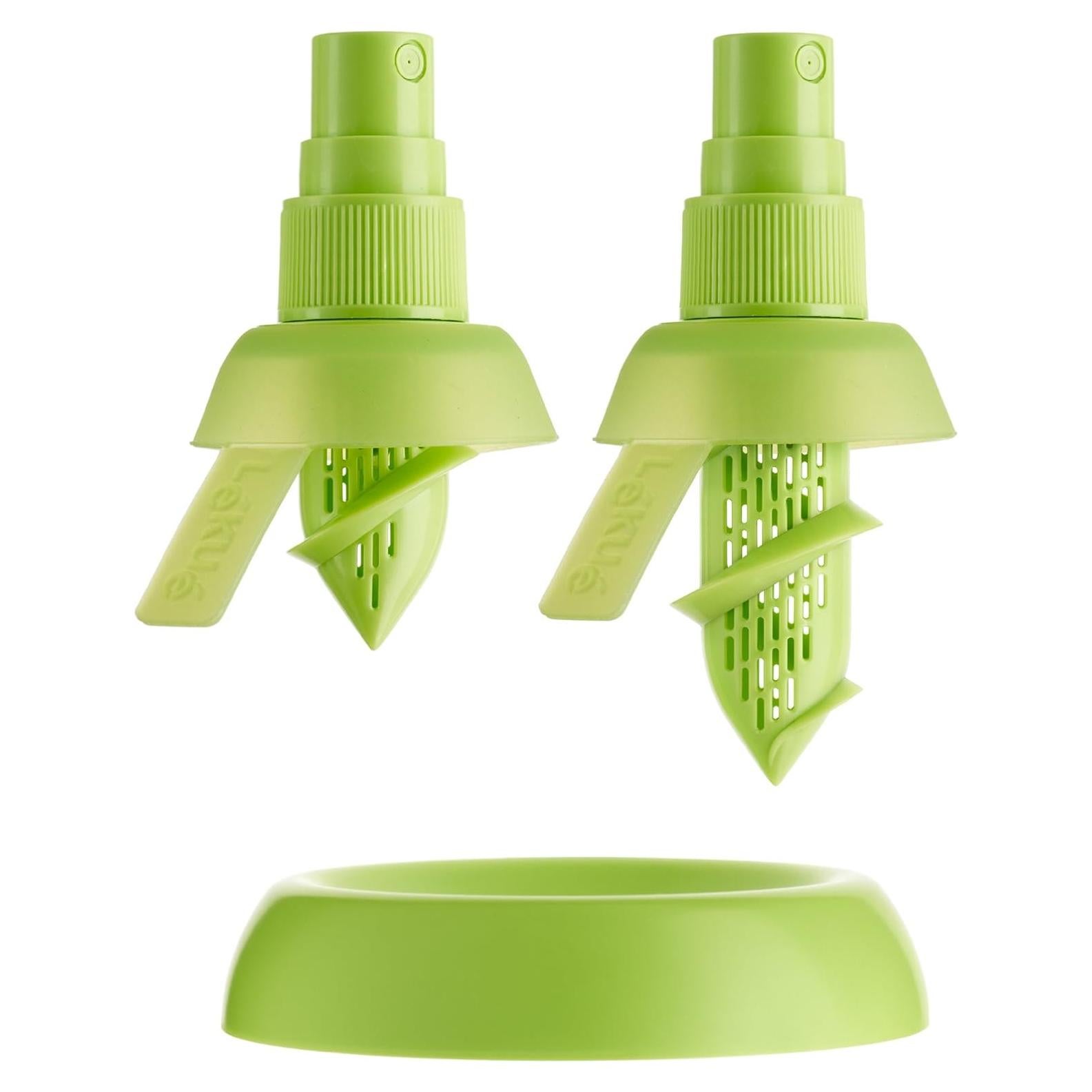 Spray de Cítricos Lékué, Pack de 2, Verde y Amarillo