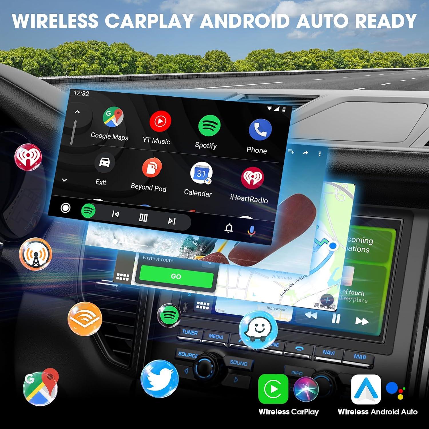 Estéreo Doble Din Stiflix 7" Bluetooth CarPlay Android Auto