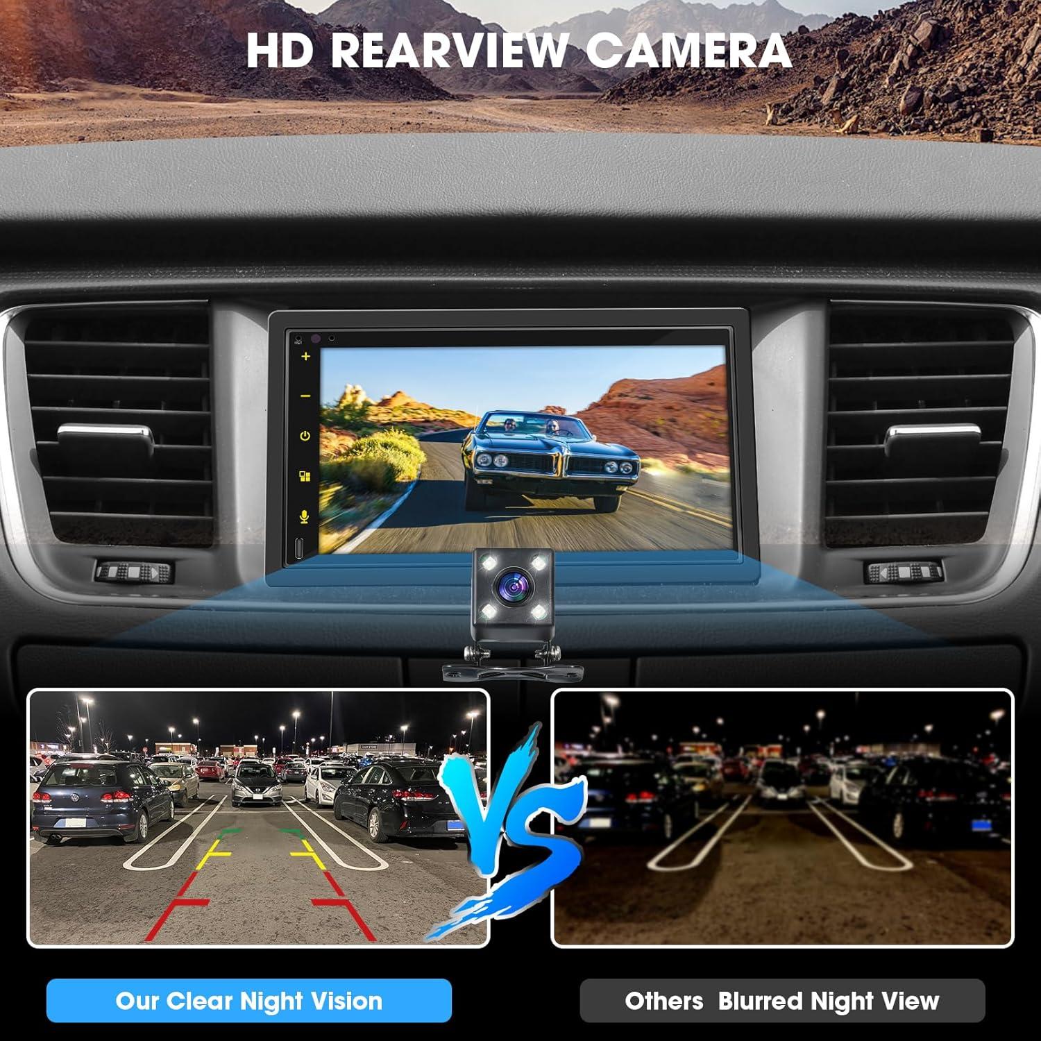 Estéreo Doble Din Stiflix 7" Bluetooth CarPlay Android Auto