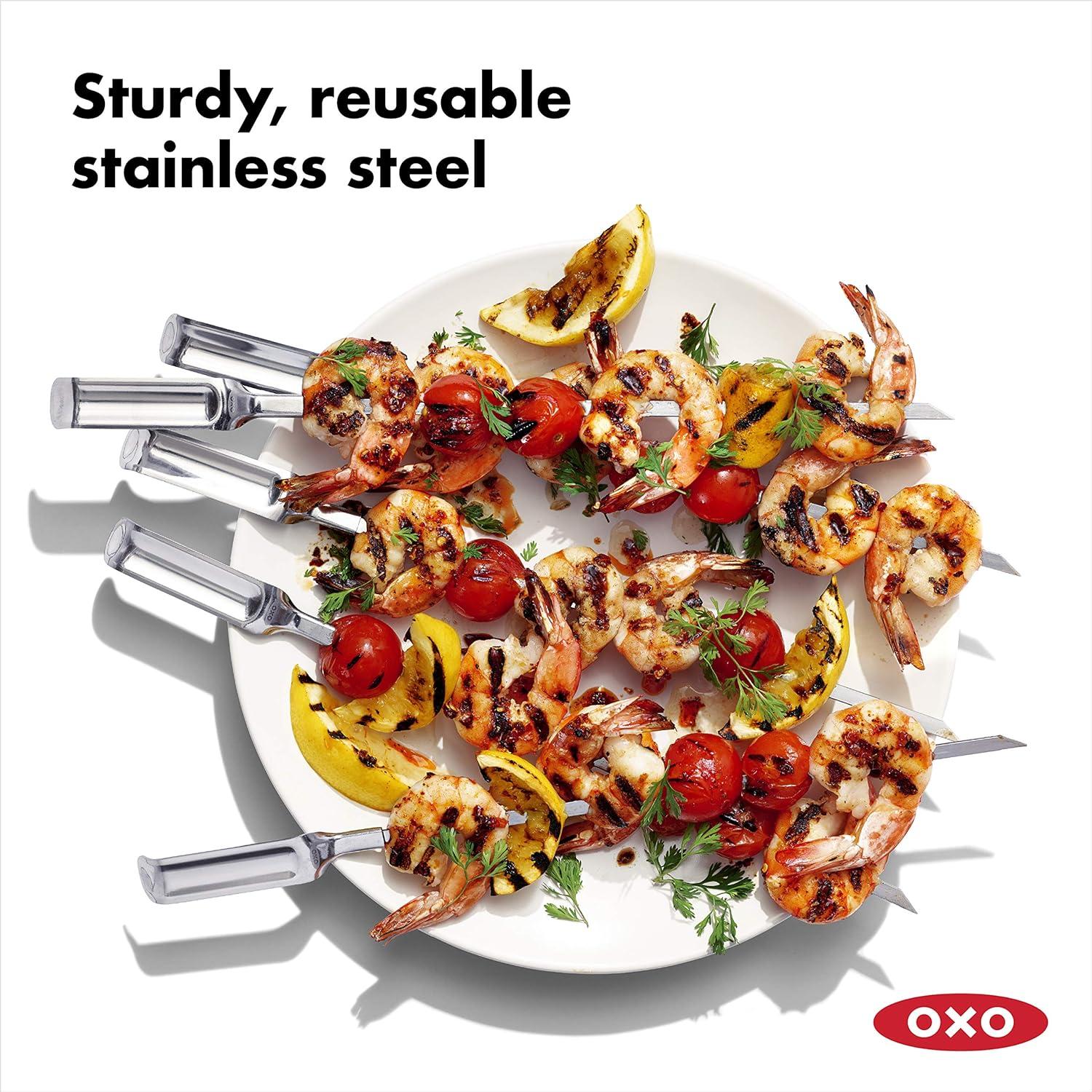 Set de 6 Pinchos de Acero Inoxidable OXO Good Grips